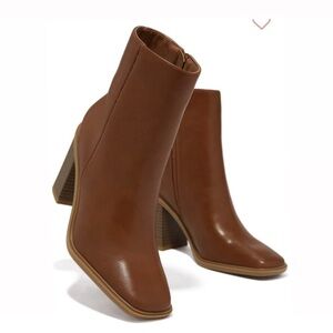 SQUARE TOE ANKLE BOOTIES | NWT